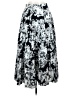 Club Monaco 100% Polyester Print Black Casual Skirt Size 0 - photo 1