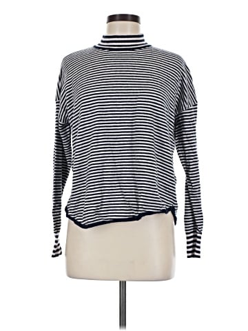 Madewell Stripe-Mix Ashbury Mockneck Sweater (view 1)