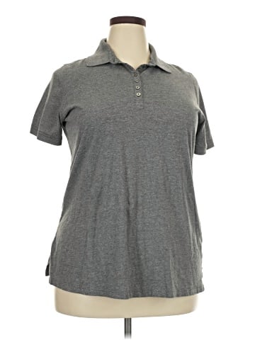 Woman Within Short Sleeve Polo (view 1)