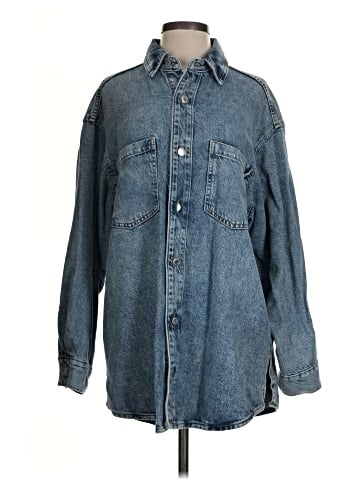 &Denim by H&M Long Sleeve Button-Down Shirt (view 1)