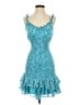 BCBGeneration 100% Polyester Blue Cocktail Dress Size 4 - photo 1