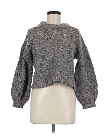 Madewell Pointelle Bubble-Sleeve Pullover Sweater (view 1)