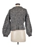 Madewell Tweed Gray Pointelle Bubble-Sleeve Pullover Sweater Size M - photo 2