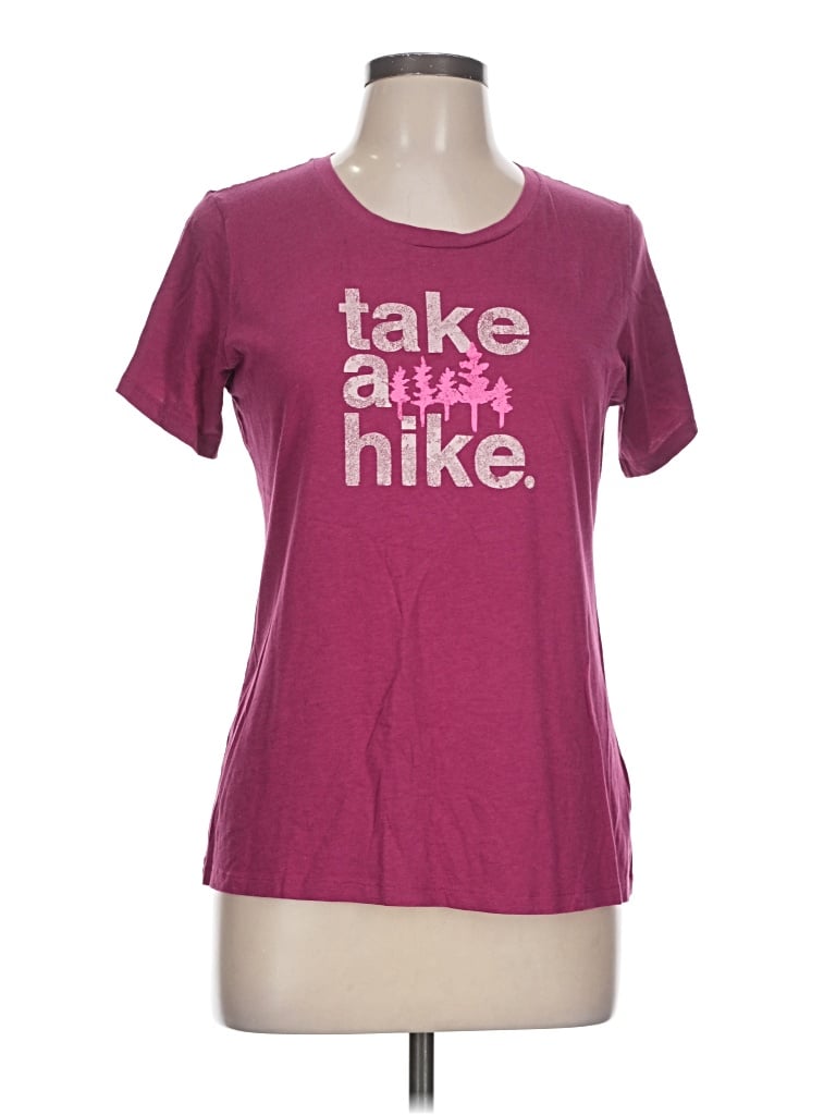 Pre-owned Columbia Short Sleeve T-shirt In Pink