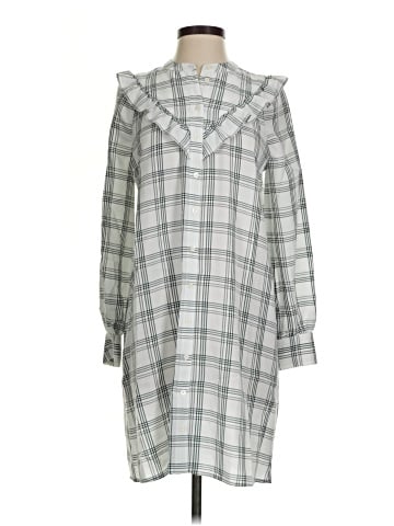 Madewell Plaid Ruffle-Yoke Shirtdress (view 1)