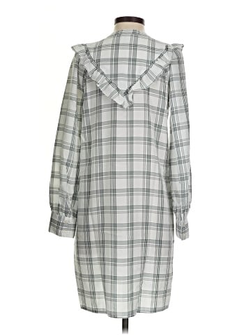 Madewell Plaid Ruffle-Yoke Shirtdress (view 2)