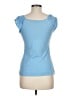 Theory Blue Short Sleeve Top Size M - photo 2