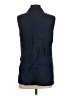 Talbots 100% Linen Blue Sleeveless Button-Down Shirt Size 2 - photo 2