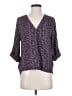 West Kei 100% Polyester Purple 3/4 Sleeve Blouse Size S - photo 1
