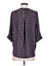West Kei 100% Polyester Purple 3/4 Sleeve Blouse Size S - photo 2