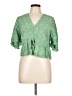 Maje Green Short Sleeve Blouse Size Lg (3) - photo 1