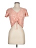 Hippie Rose Orange Short Sleeve Top Size M - photo 1