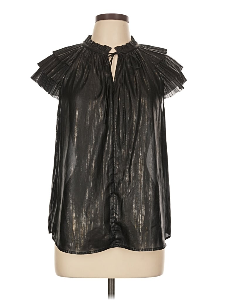 Pre-owned Current Air Sleeveless Blouse In Black