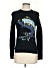 Kenzo 100% Cotton Graphic Black Pullover Sweater Size S - photo 1