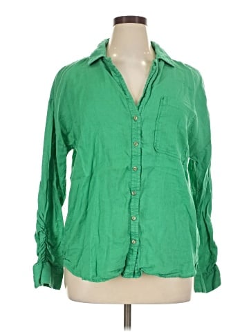 Maeve by Anthropologie 3/4 Sleeve Button-Down Shirt (view 1)