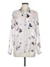 Cloth & Stone Floral Ivory Long Sleeve Blouse Size M - photo 1