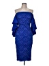 ASOS Blue Cocktail Dress Size 6 - photo 1