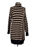 Blu Pepper Stripes Brown Turtleneck Sweater Size M - photo 1