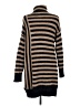 Blu Pepper Stripes Brown Turtleneck Sweater Size M - photo 2