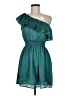 Body Central 100% Polyester Teal Cocktail Dress Size M - photo 1