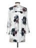 Daniel Rainn Floral White 3/4 Sleeve Blouse Size S - photo 2