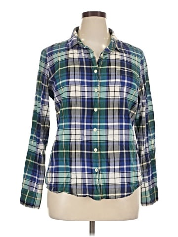 J.Crew Factory Store Long Sleeve Button-Down Shirt (view 1)