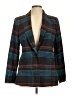 CAbi Plaid Teal Blazer Size L - photo 1