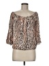 Tart Brown 3/4 Sleeve Blouse Size M - photo 1