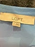 Ann Taylor LOFT 100% Polyester Blue Sleeveless Blouse Size S - photo 7