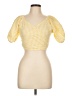 Sim & Sam Yellow Short Sleeve Blouse Size L - photo 1