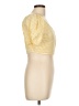 Sim & Sam Yellow Short Sleeve Blouse Size L - photo 4