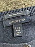 Lands' End 100% Supima Cotton Chevron-herringbone Blue Cardigan Size L (tall) - photo 7