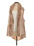 Assorted Brands Tan Faux Fur Vest Size S - photo 1