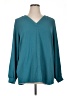Soft Surroundings 100% Polyester Teal Long Sleeve Blouse Size XL - photo 1