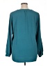 Soft Surroundings 100% Polyester Teal Long Sleeve Blouse Size XL - photo 2