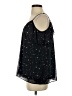 Aqua 100% Polyester Stars Black Sleeveless Blouse Size S - photo 5