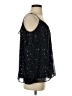 Aqua 100% Polyester Stars Black Sleeveless Blouse Size S - photo 4
