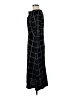 H&M 100% Polyester Argyle Black Casual Dress Size 6 - photo 5