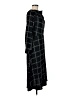H&M 100% Polyester Argyle Black Casual Dress Size 6 - photo 4