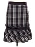 Bebe Plaid Gray Casual Skirt Size 2 - photo 1