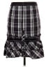 Bebe Plaid Gray Casual Skirt Size 2 - photo 2