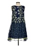 Max Studio 100% Polyester Floral Blue Casual Dress Size S - photo 2