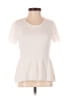 NY Collection Ivory White Short Sleeve Top Size XS (petite) - photo 1