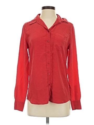 Equipment Long Sleeve Silk Top (view 1)
