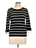 Maison Jules Black 3/4 Sleeve Top Size L - photo 1