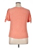 Ann Taylor LOFT Orange Short Sleeve Top Size L - photo 2