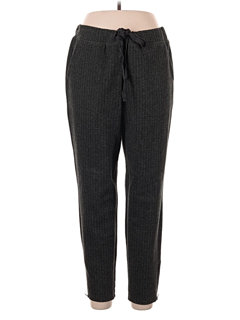 Pre-owned Lou & Grey Casual Pants In Gray