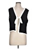 Faith and Joy 100% Polyester Black Sleeveless Blouse Size L - photo 1