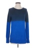 Theory Color Block Blue Wool Pullover Sweater Size S - photo 1