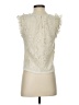 Express 100% Polyester Ivory Sleeveless Blouse Size XS - photo 2